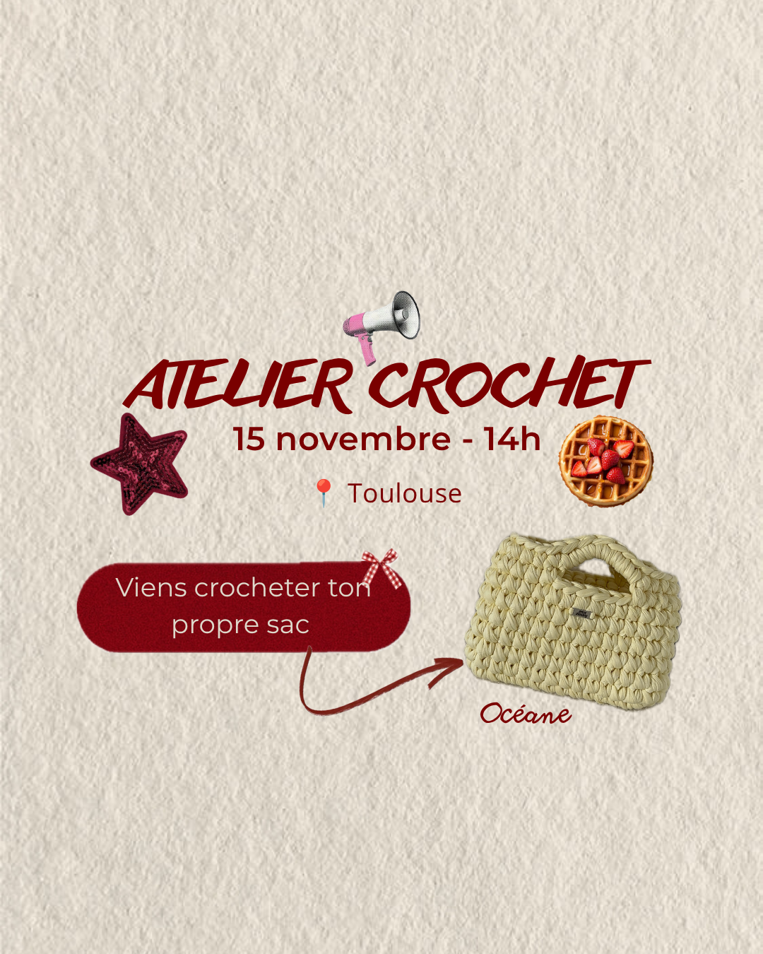 Atelier crochet bag - 15 novembre